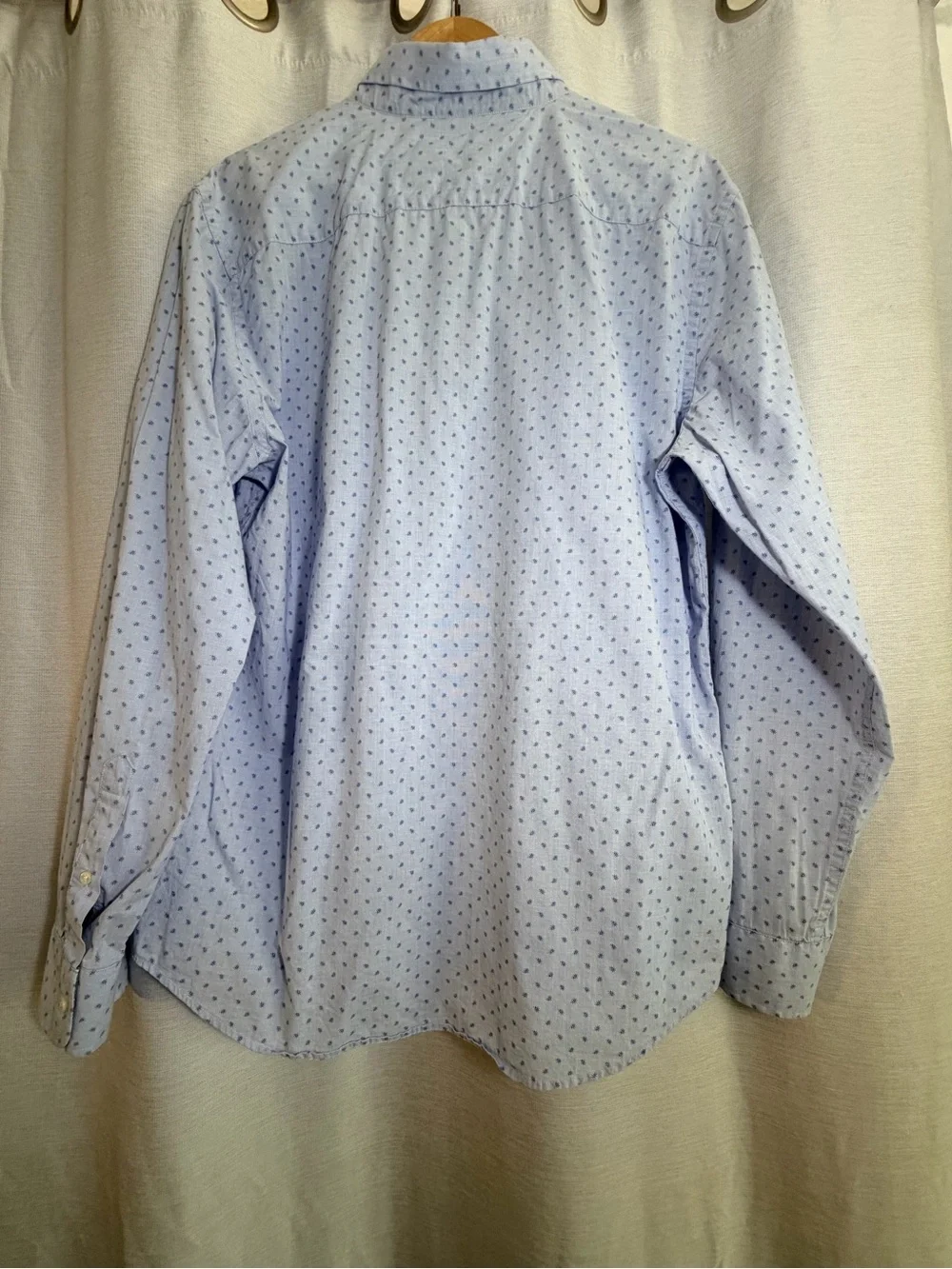 Banana Republic Light Blue Mini Dot Button-Down Shirt
